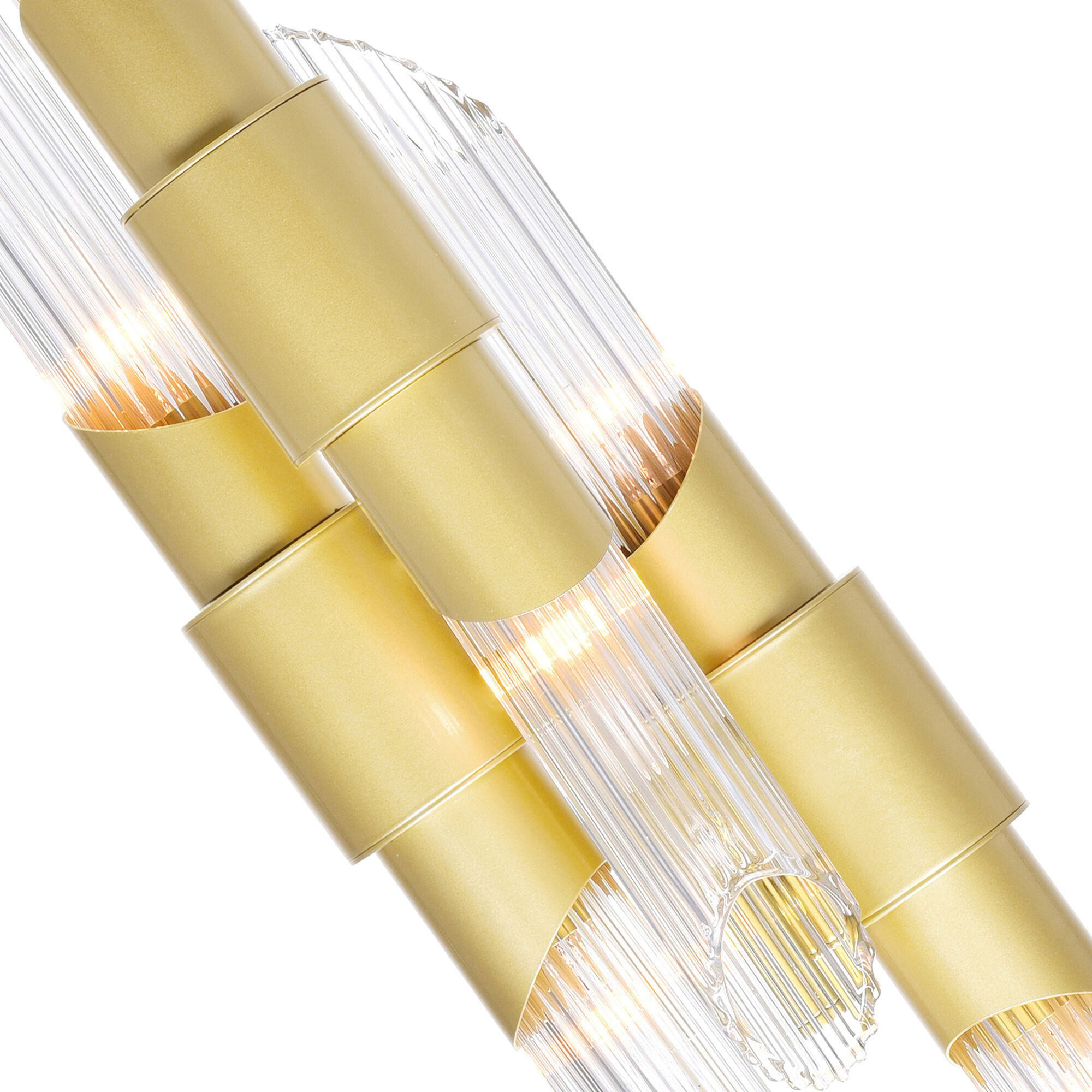 Croissant 6 Light 7 inch Satin Gold Pendant Ceiling Light