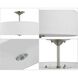 Inspire 3 Light 18 inch Brushed Nickel Semi-Flush Mount Ceiling Light
