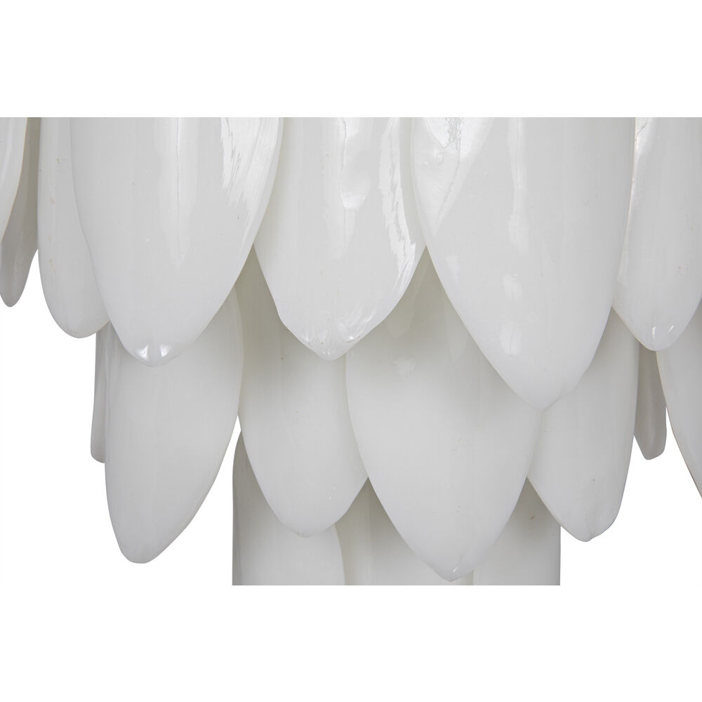 Lotus 4 Light 20 inch Antique Brass Chandelier Ceiling Light