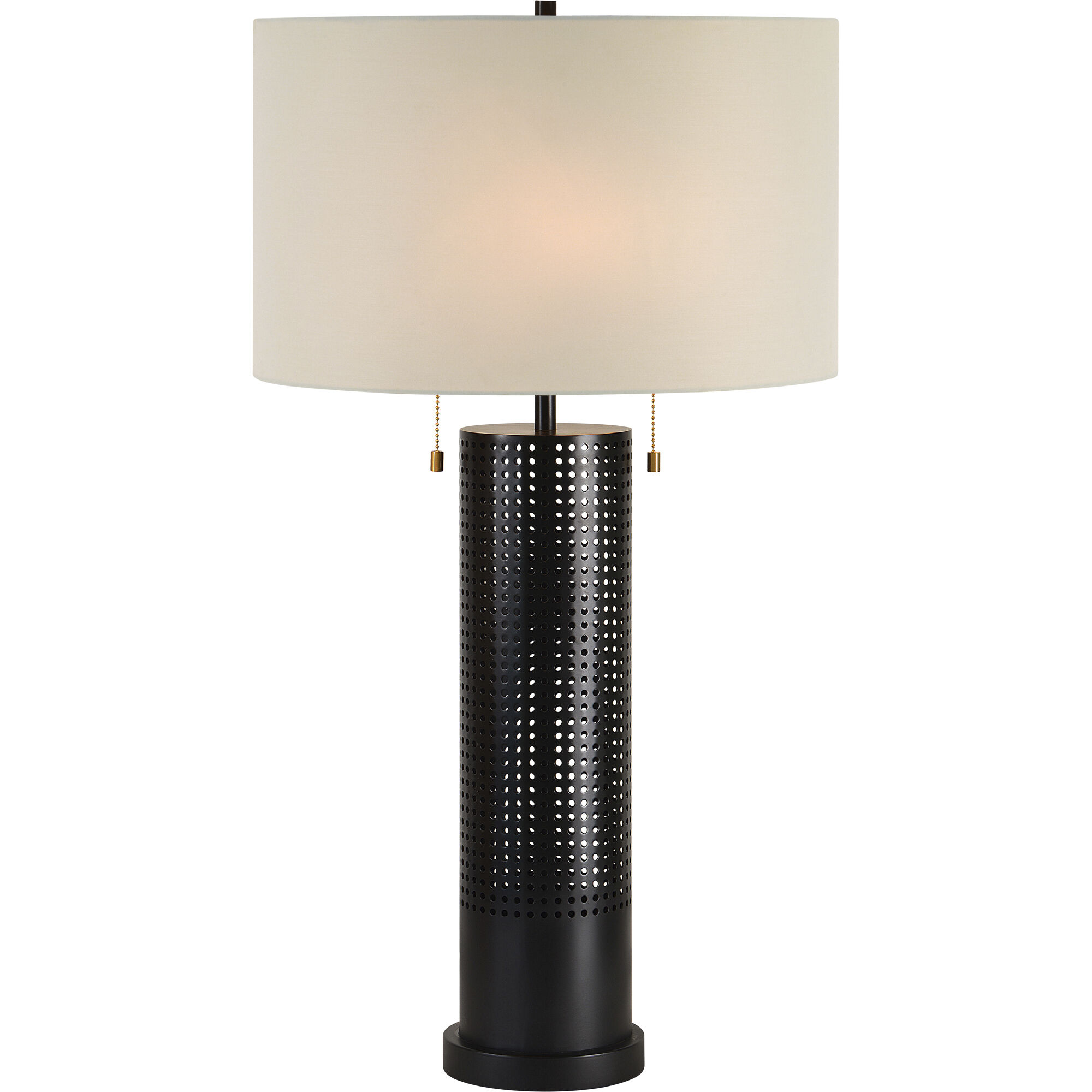 Hopper 30 inch 100 watt Black Table Lamp Portable Light