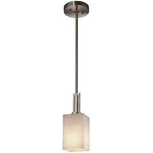 Clouds 1 Light 4 inch Polished Chrome Pendant Ceiling Light in Square with Flat Rim, Incandescent