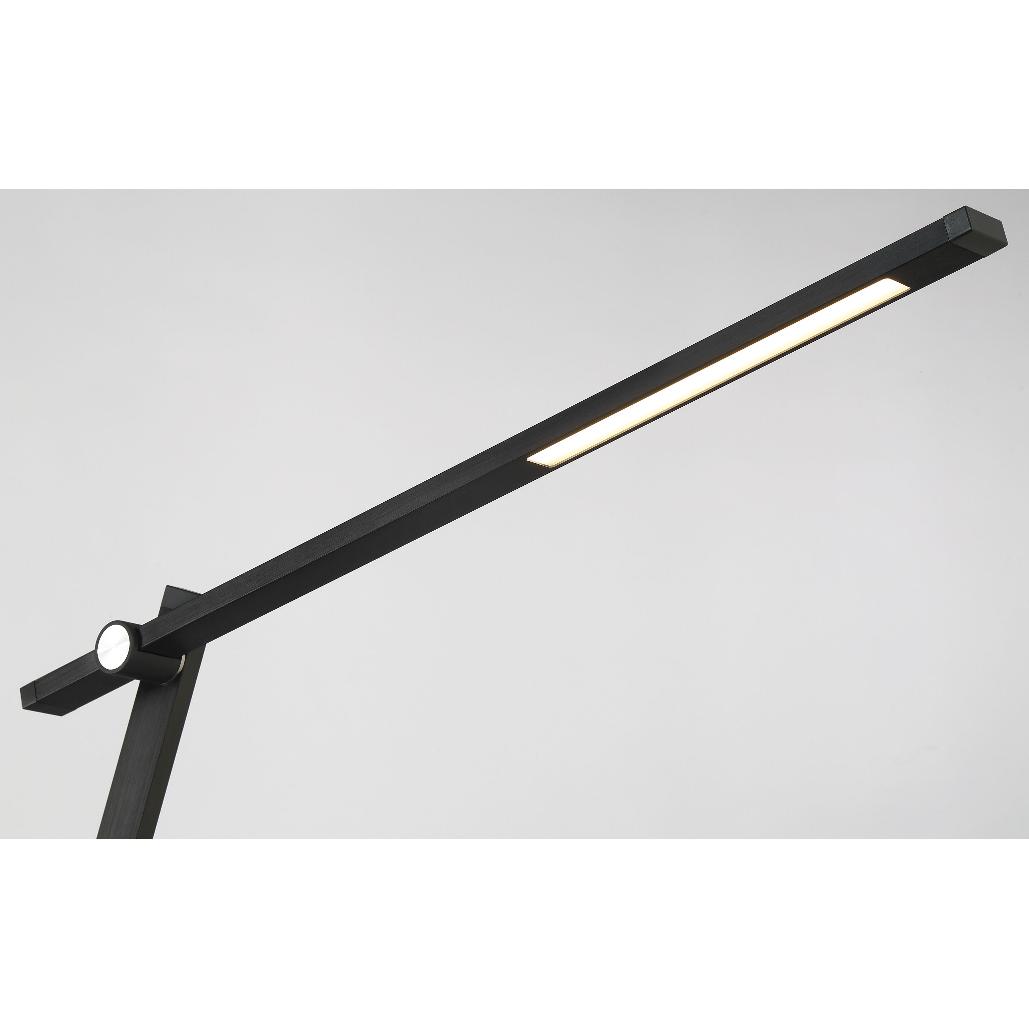 Task Portables 18.5 inch 8.00 watt Anodized Brushed Coal Table Lamp Portable Light, Wireless Charger