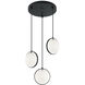 Chatoyant 3 Light 13 inch Matte Black Pendant Ceiling Light