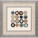 Abstract Collection Elegant Contemporary In Brushed Silver With Black Lip Framed Art