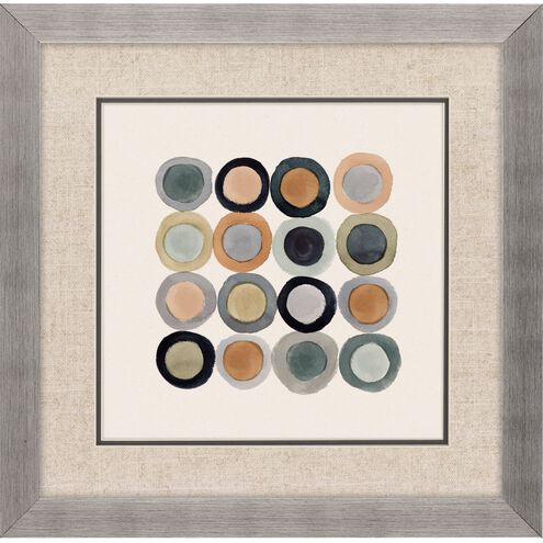 Abstract Collection Elegant Contemporary In Brushed Silver With Black Lip Framed Art