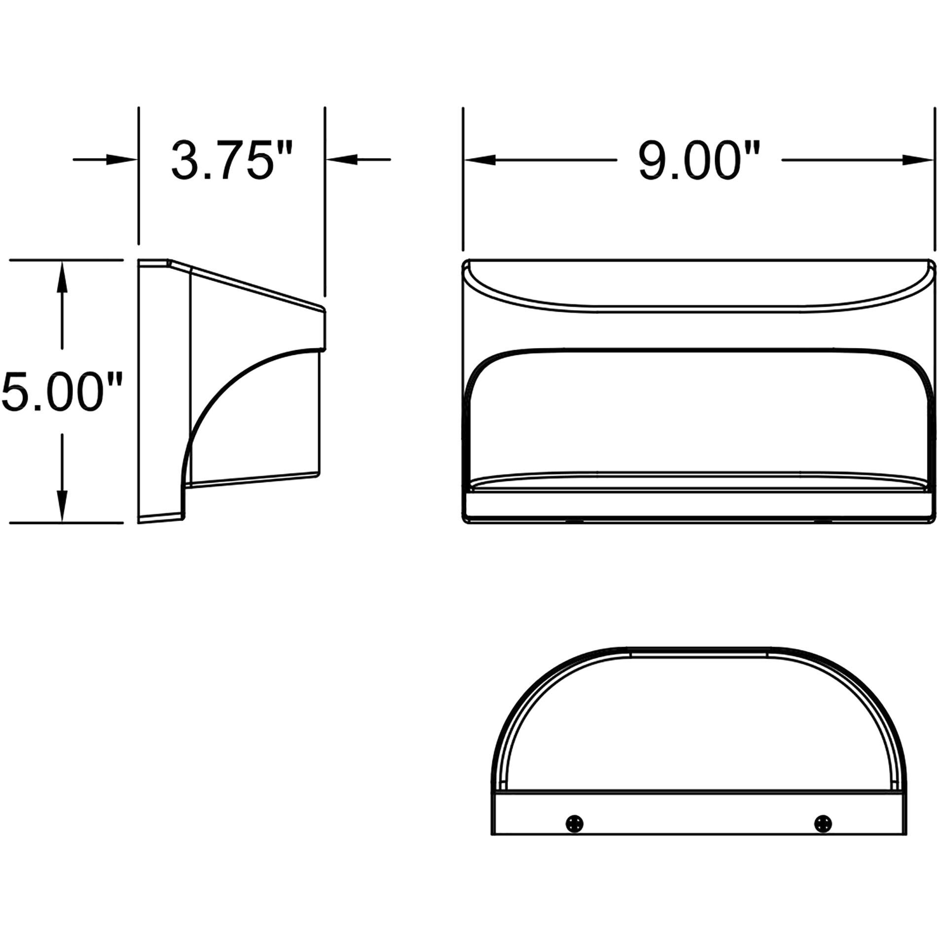 Laguna 1 Light 5 inch White Outdoor Wall Sconce