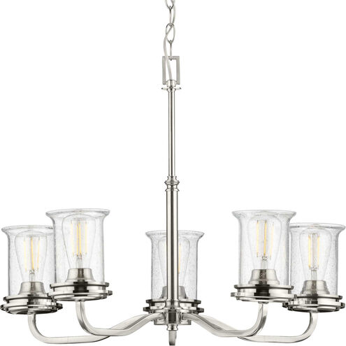 Winslett 5 Light 27 inch Brushed Nickel Chandelier Ceiling Light