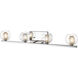Auge LED 32.68 inch Chrome Vanity Wall Light