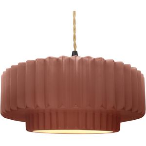 Radiance 1 Light 16.25 inch Canyon Clay and Matte Black Pendant Ceiling Light