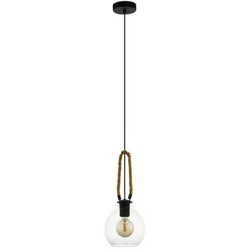 Roding 1 Light 7 inch Structured Black Pendant Ceiling Light