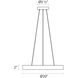 Pi LED 20 inch Black Bronze Pendant Ceiling Light