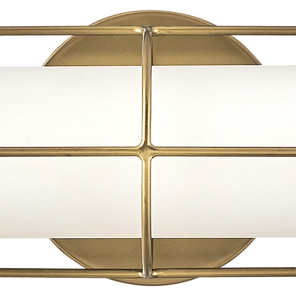 Saylor LED 24 inch Heritage Brass Bath Light Wall Light, Vertical