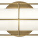 Saylor LED 24 inch Heritage Brass Bath Light Wall Light, Vertical