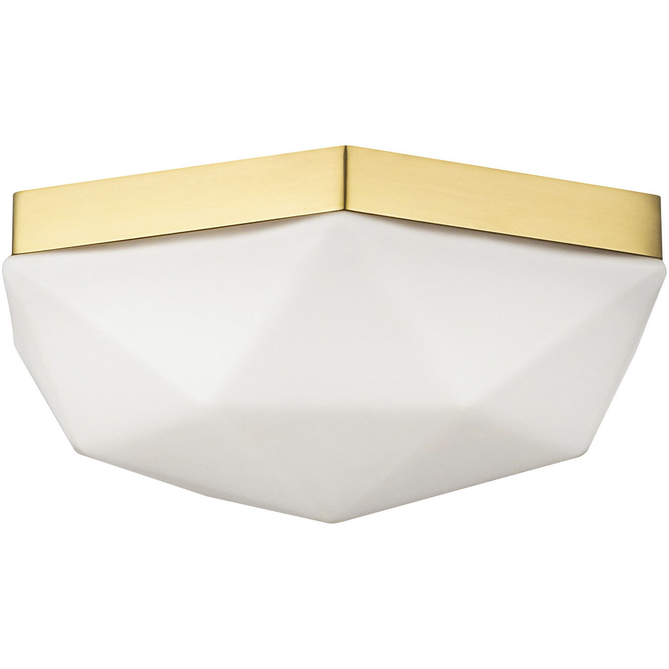 Alora Mood Krysta 2 Light 10.5 inch Brushed Gold Flush Mount Ceiling Light