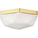 Alora Mood Krysta 2 Light 10.5 inch Brushed Gold Flush Mount Ceiling Light