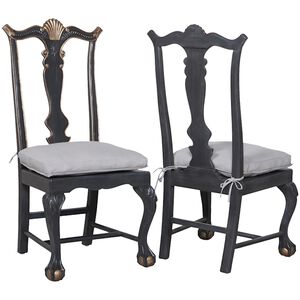 Chippendale Gray Chair