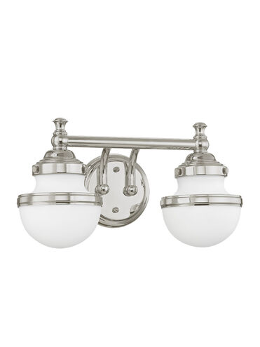 Oldwick 2 Light 15 inch Polished Chrome Bath Vanity Wall Light