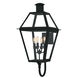 Rue De Royal 4 Light 29.5 inch Earth Black Outdoor Wall Lantern, Extra Large