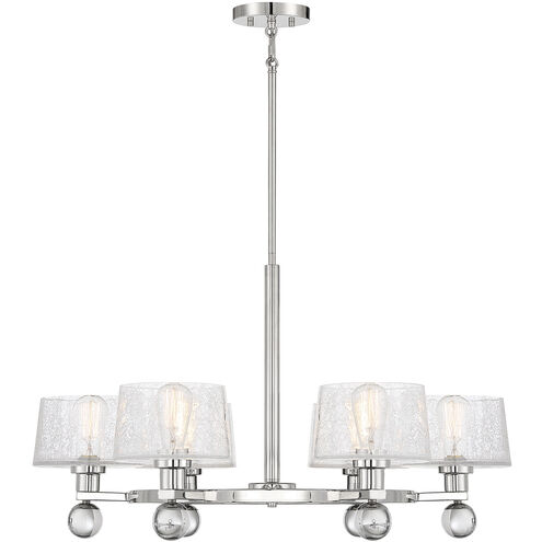 Hanover 6 Light 32 inch Polished Nickel Chandelier Ceiling Light, Essentials