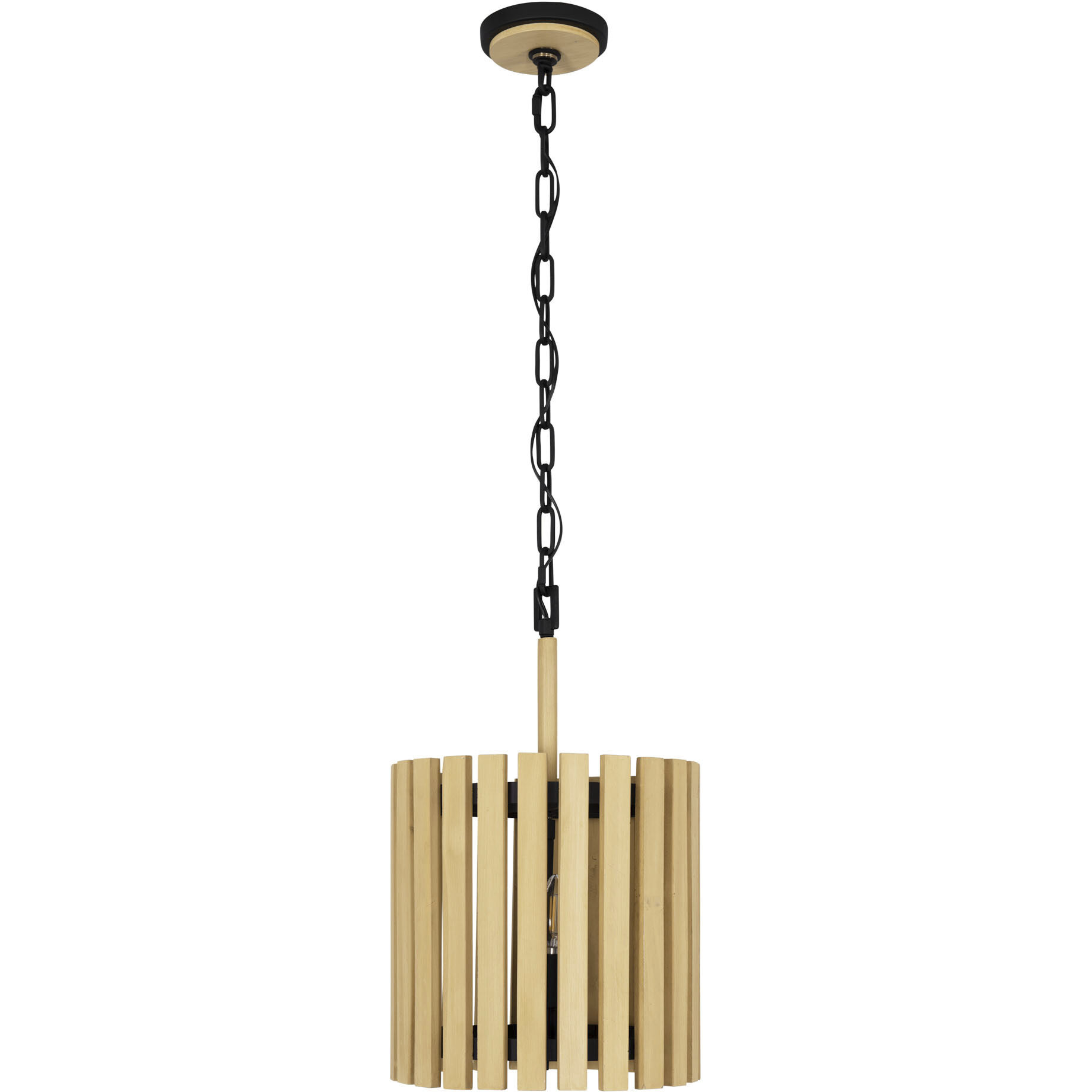 Suratto 2 Light 12 inch Matte Black and Honey Blonde Pendant Ceiling Light in Matte Black/Honey Blonde
