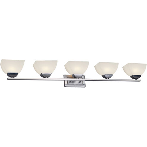 Cora 5 Light 52 inch Brushed Nickel Bath & Vanity Wall Light