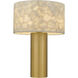 Leland 20 inch 100 watt Brushed Gold Table Lamp Portable Light