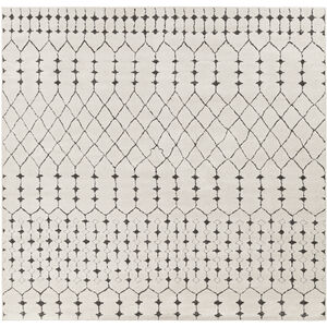 Bahar 78.74 X 78.74 inch Light Beige/Charcoal Machine Woven Rug in 7 Ft Square, Square