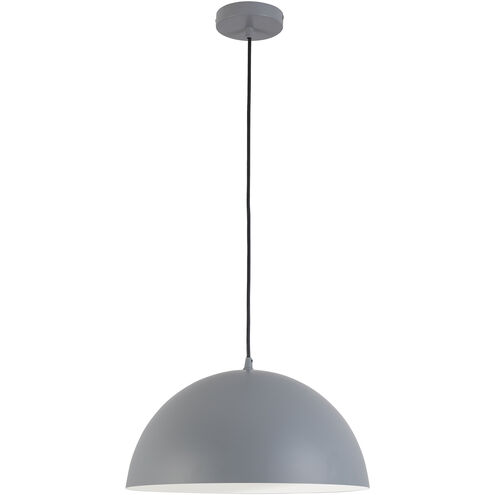 Ofelia LED 16 inch Grey Pendant Ceiling Light, Dome