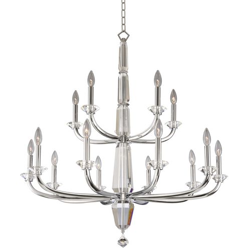 Palermo 15 Light 36 inch Chrome Chandelier Ceiling Light