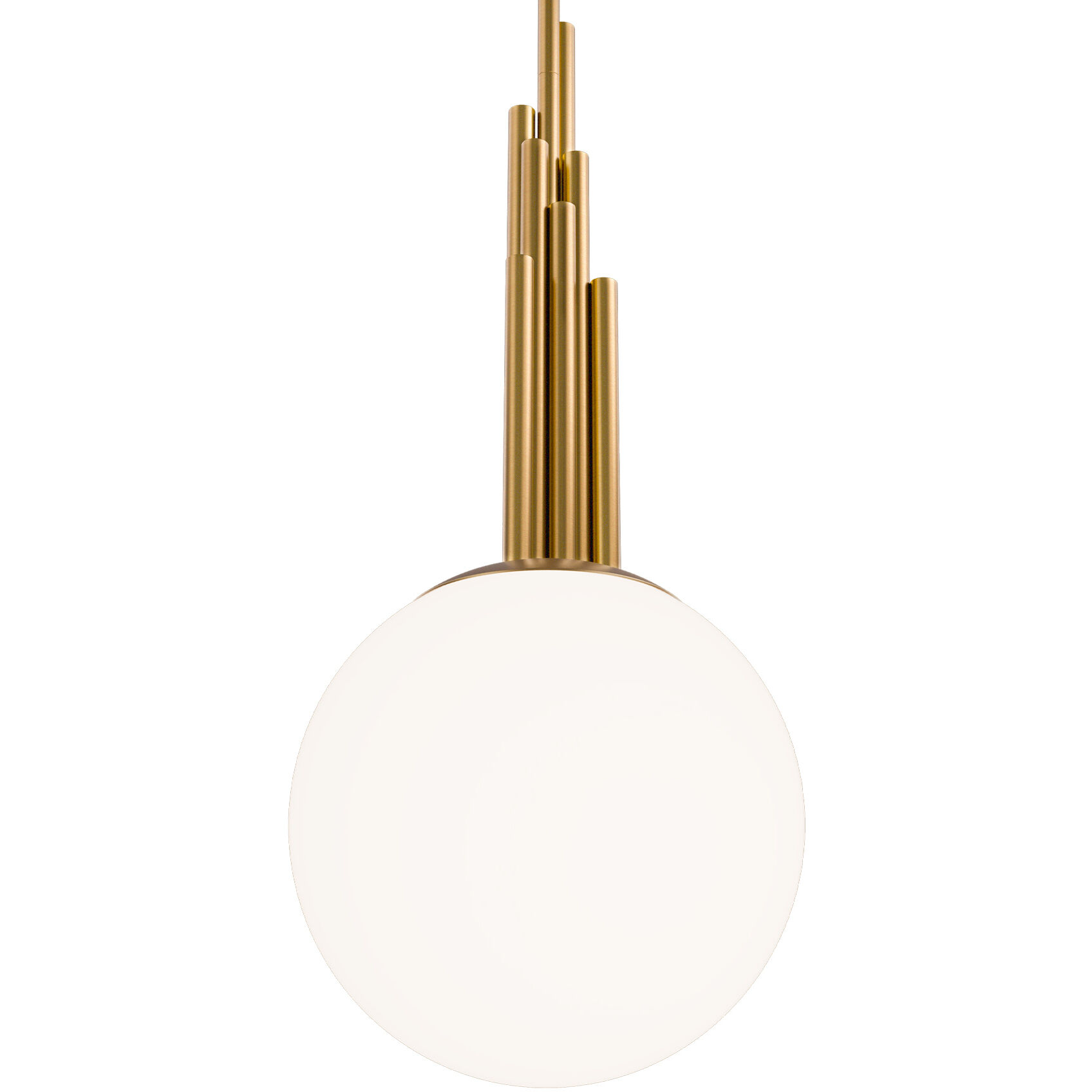 Sybil LED 9.9 inch Aged Brass Indoor Hanging Lighting Ceiling Light in 4000K