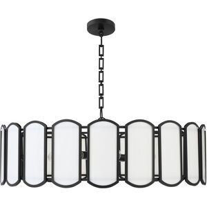 Belleview 8 Light 38 inch Matte Black Pendant Ceiling Light