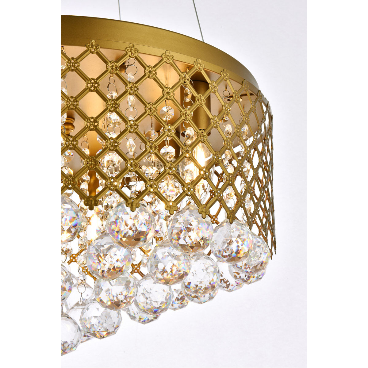 Tully 6 Light 18 inch Brass Pendant Ceiling Light