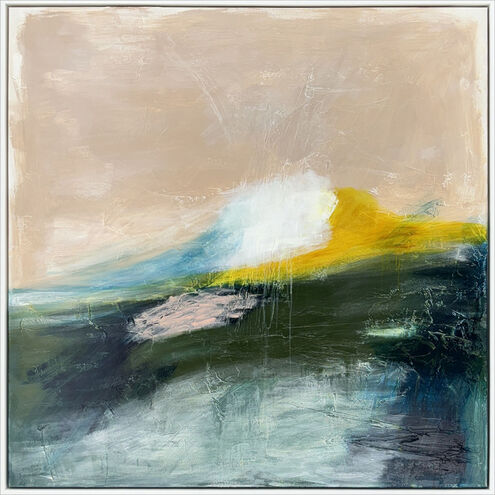 Blush and Bashful Green and Pink and White and Yellow Canvas