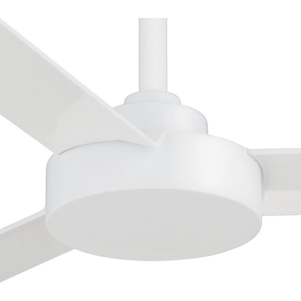 Roto 52 inch Flat White Ceiling Fan