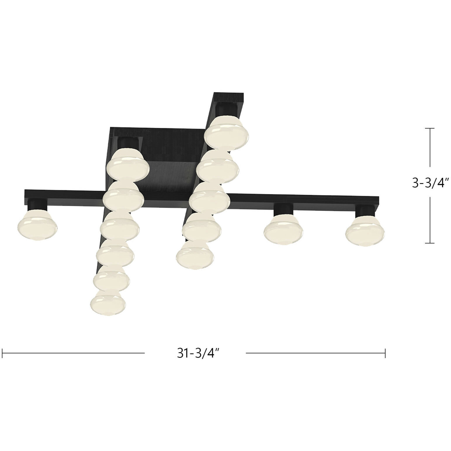 Rezz LED 17.75 inch Brushed Nickel Flush Mount Ceiling Light