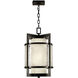 Singapore Moderne Outdoor 2 Light 14 inch Bronze Outdoor Lantern