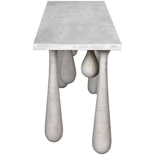 Drop 76 X 20 inch White Wash Console