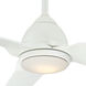 Java 54 inch Flat White Outdoor Ceiling Fan