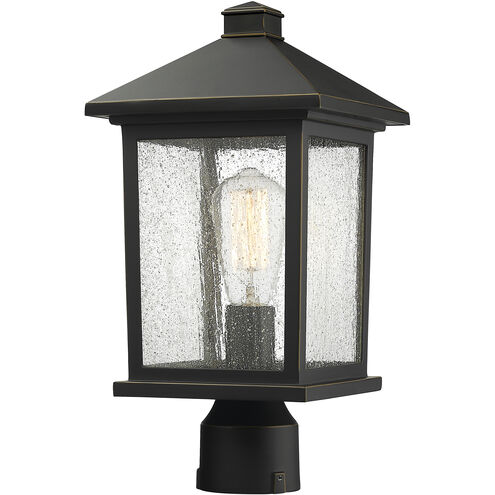 Portland 1 Light 16 inch Oil Rubbed Bronze Outdoor Post Mount Fixture