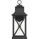 Ellerbee 1 Light 18 inch Mottled Black Outdoor Wall Lantern, Medium