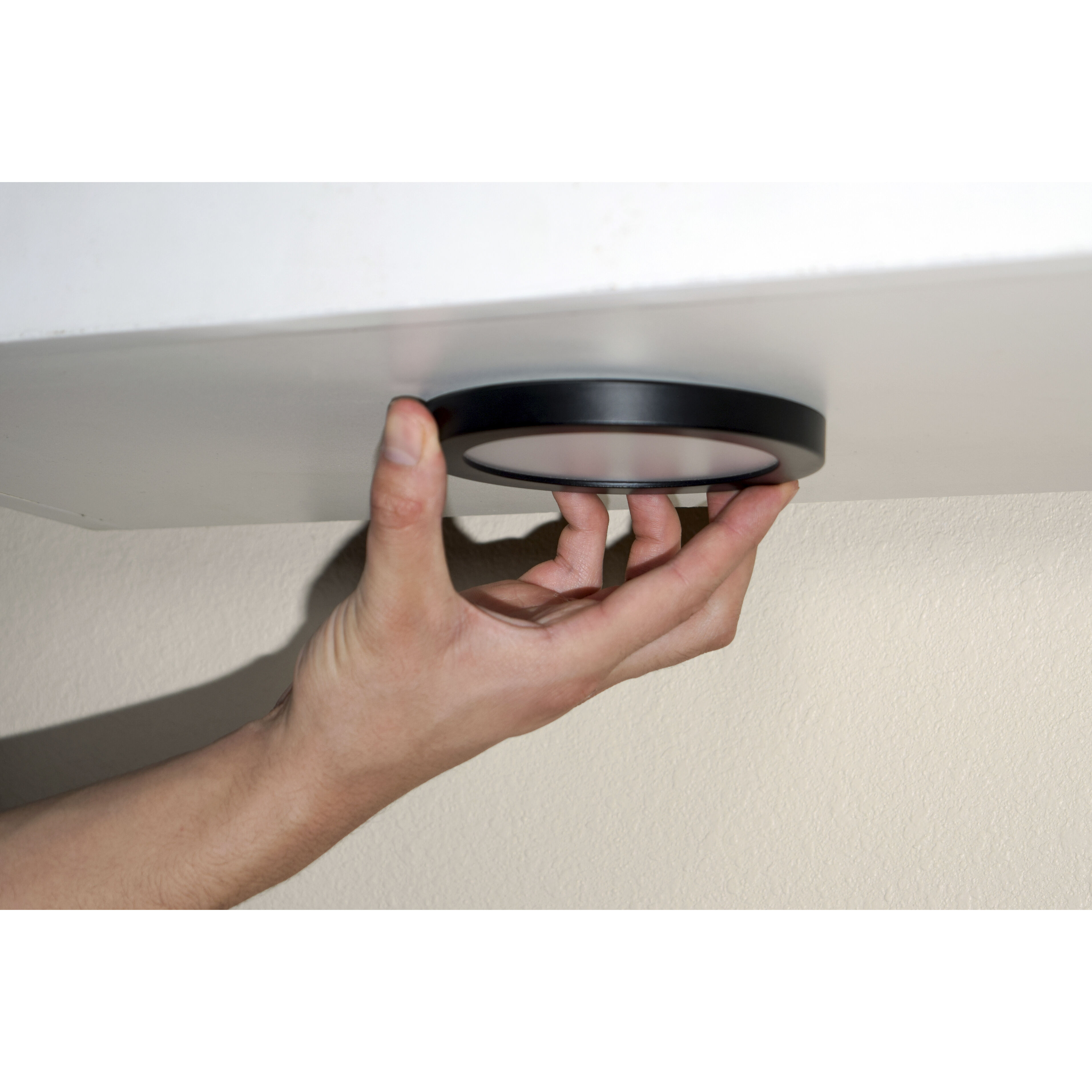 Wafer LED LED 10 inch Bronze Flush Mount Ceiling Light