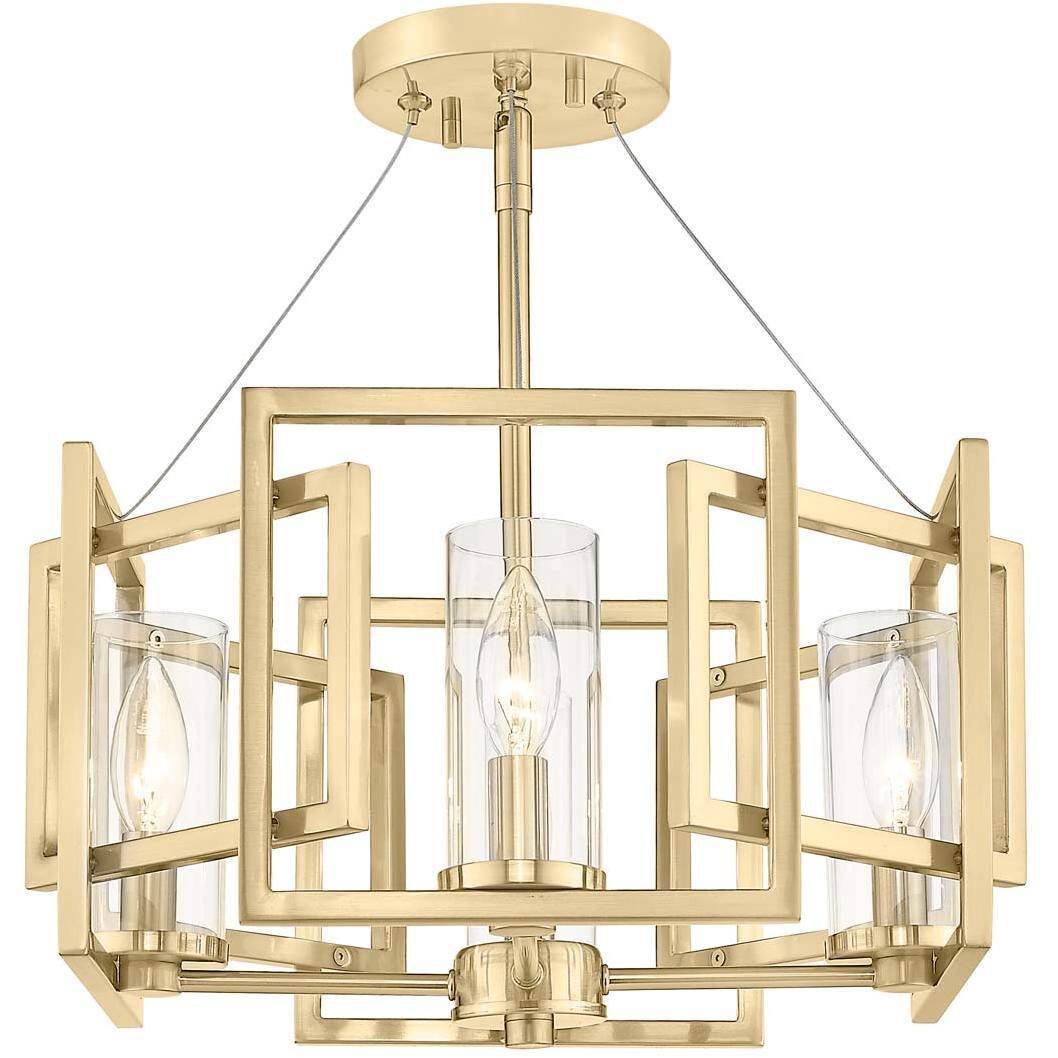 Marco Pendant Ceiling Light in White Gold