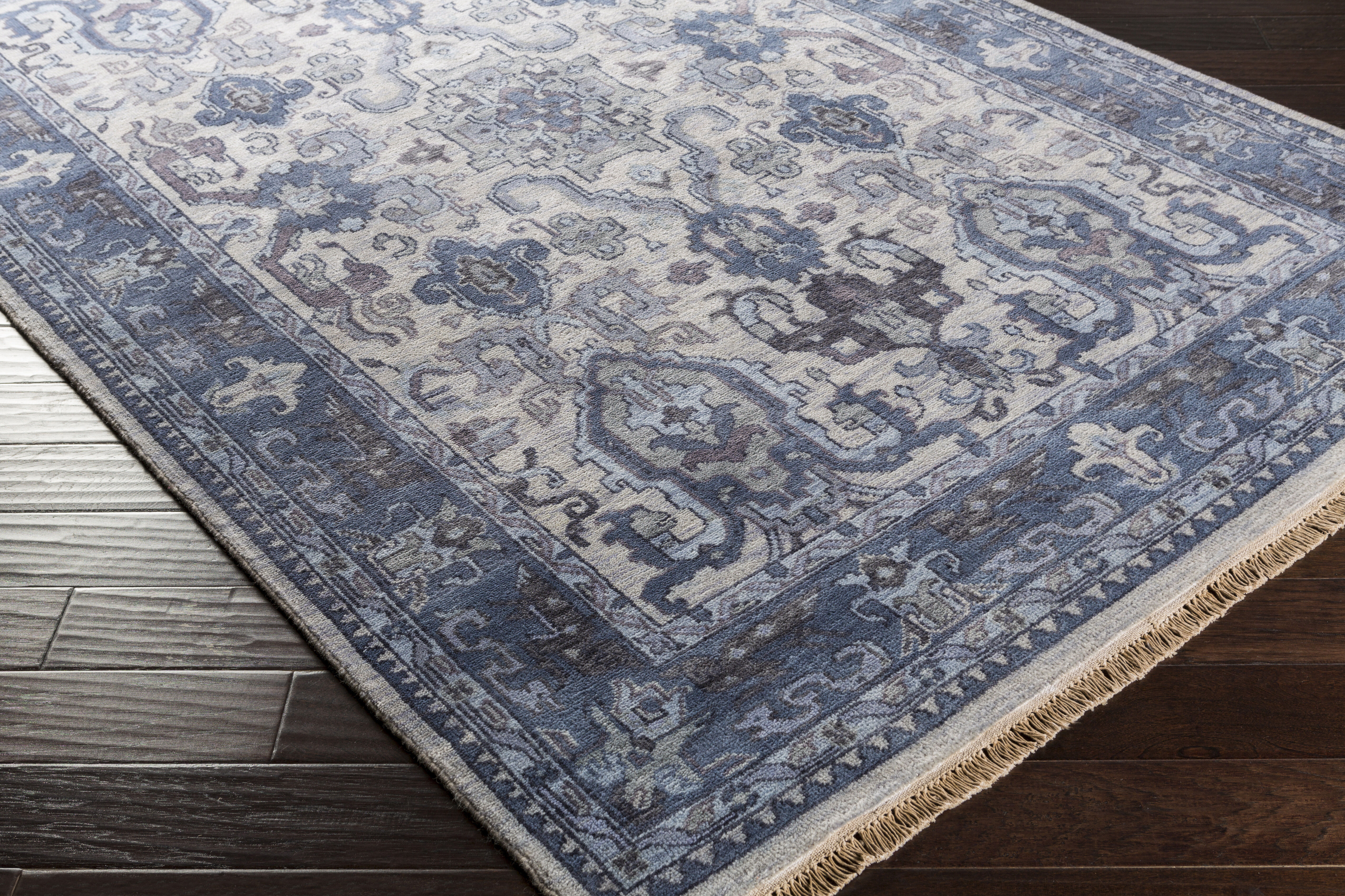 Zeus 102 X 66 inch Denim Rug in 6 X 9, Rectangle