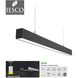 LIN LED 48 inch Black Indoor Linear Pendant Ceiling Light