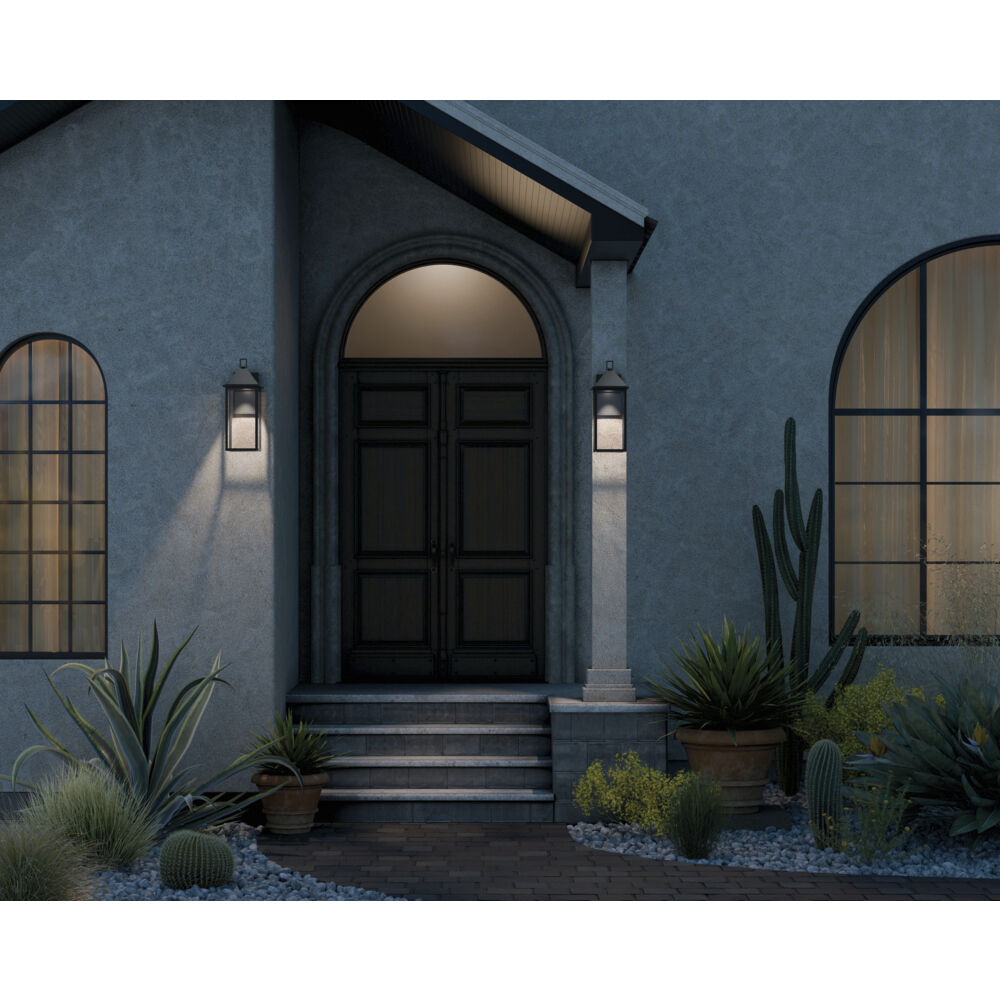 Prin 1 Light 22 inch Black Outdoor Wall Light, Large