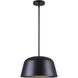 Kiliam 1 Light 13 inch Matte Black Pendant Ceiling Light 
