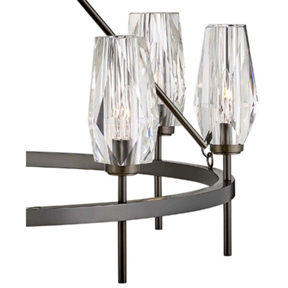 Ana 8 Light 36 inch Black Oxide Indoor Chandelier Ceiling Light