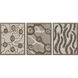 Huzi Brown and Black and White Framed Art