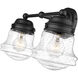 Vaughn 2 Light 15.5 inch Matte Black Vanity Wall Light