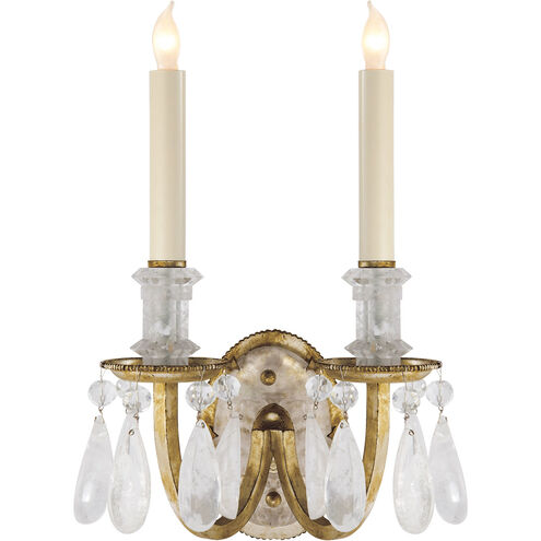 Thomas O'Brien Elizabeth 2 Light 9.5 inch Gilded Iron Double Sconce Wall Light